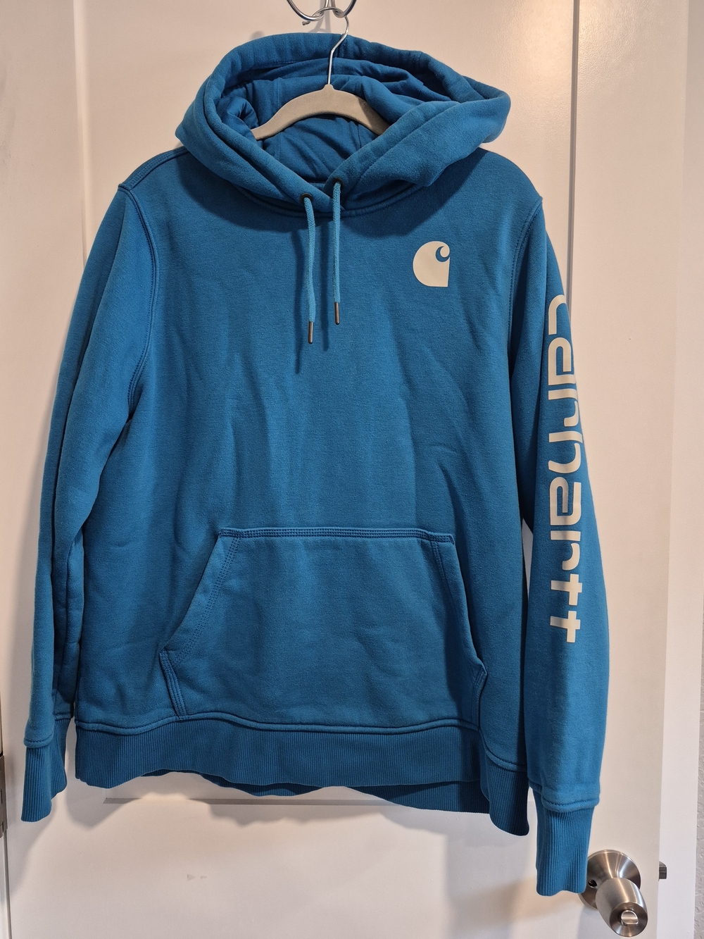 Carhartt Women’s Blue Logo Hoodie Sweater